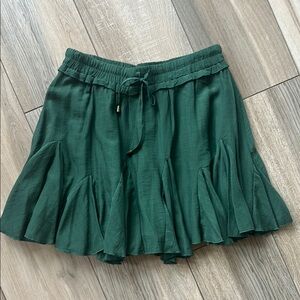 The Impeccable Pig Green Skater Mini Skirt